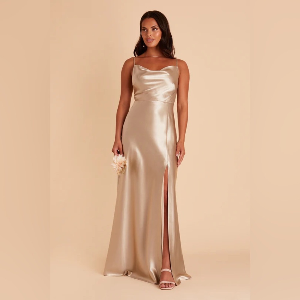 Birds Grey Champagne Lisa Bridesmaid Dress